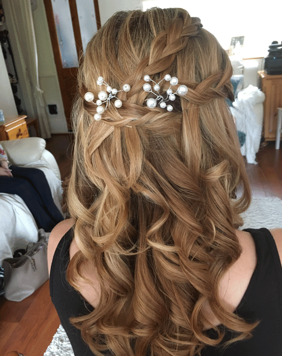 Wedding Hairstyles For Medium Length Hair Half Up Mother Of